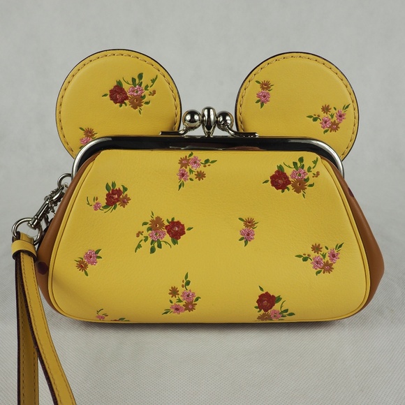 Coach Handbags - Disney Coach Wristlet Minnie Mouse Ears Vanilla